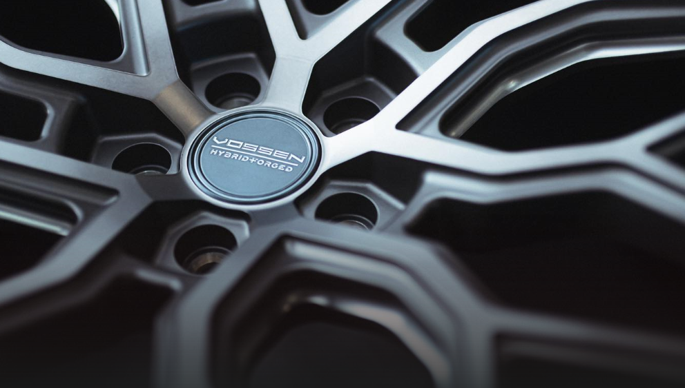 Vossen Wheels hybrid forged closeup black alloys